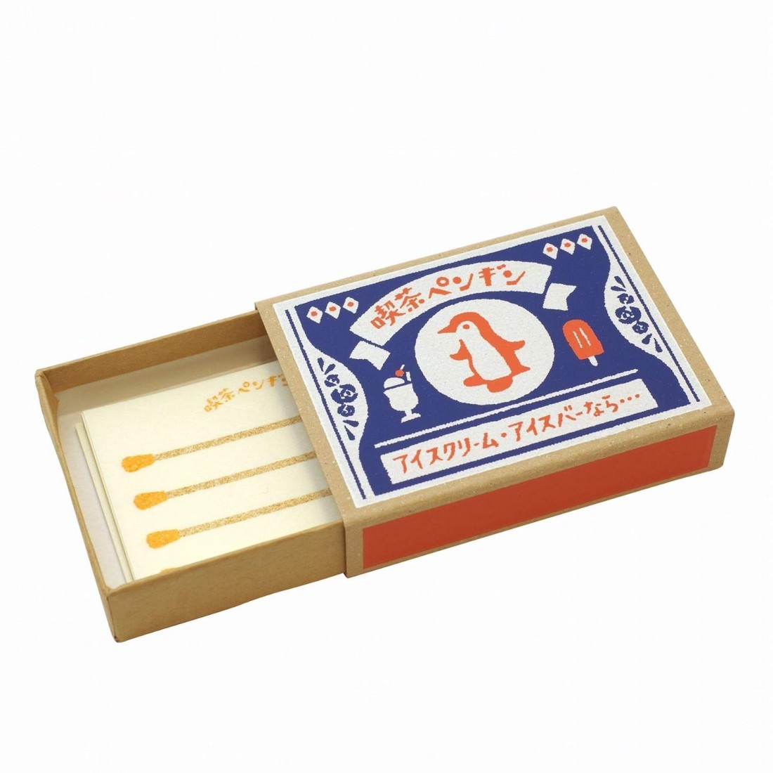 Retro Diary Matchbox Memo (Coffee Penguin) LM160