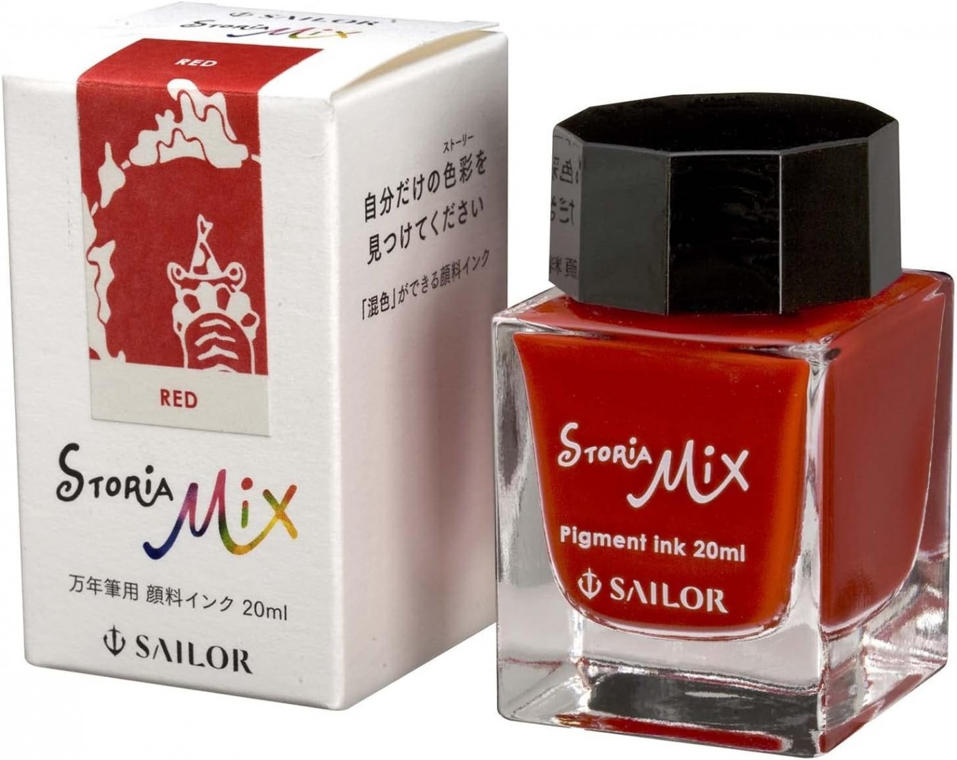 Sailor Fountain Pen 13-1503-230 Fountain Pen Bottle Ink Storia Mix Pigment Ink Red 20ml