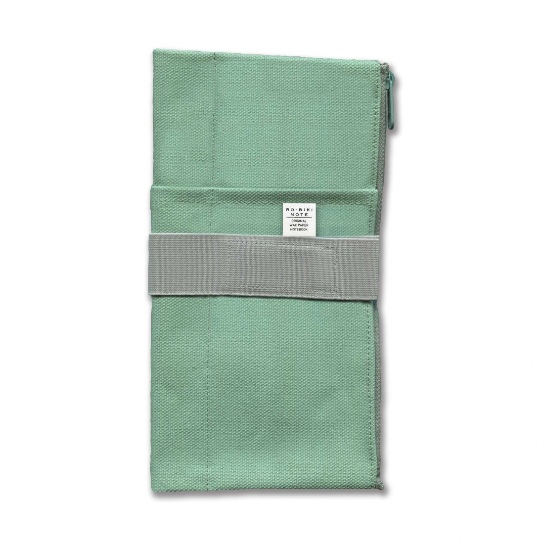 Yamamoto Canvas Cover 22X11,5 cm for Ro-Biki notes mint green
