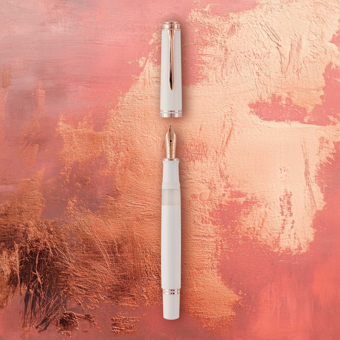 Pelikan Souverän M600 White Rose Gold Special Edition Fountain Pen