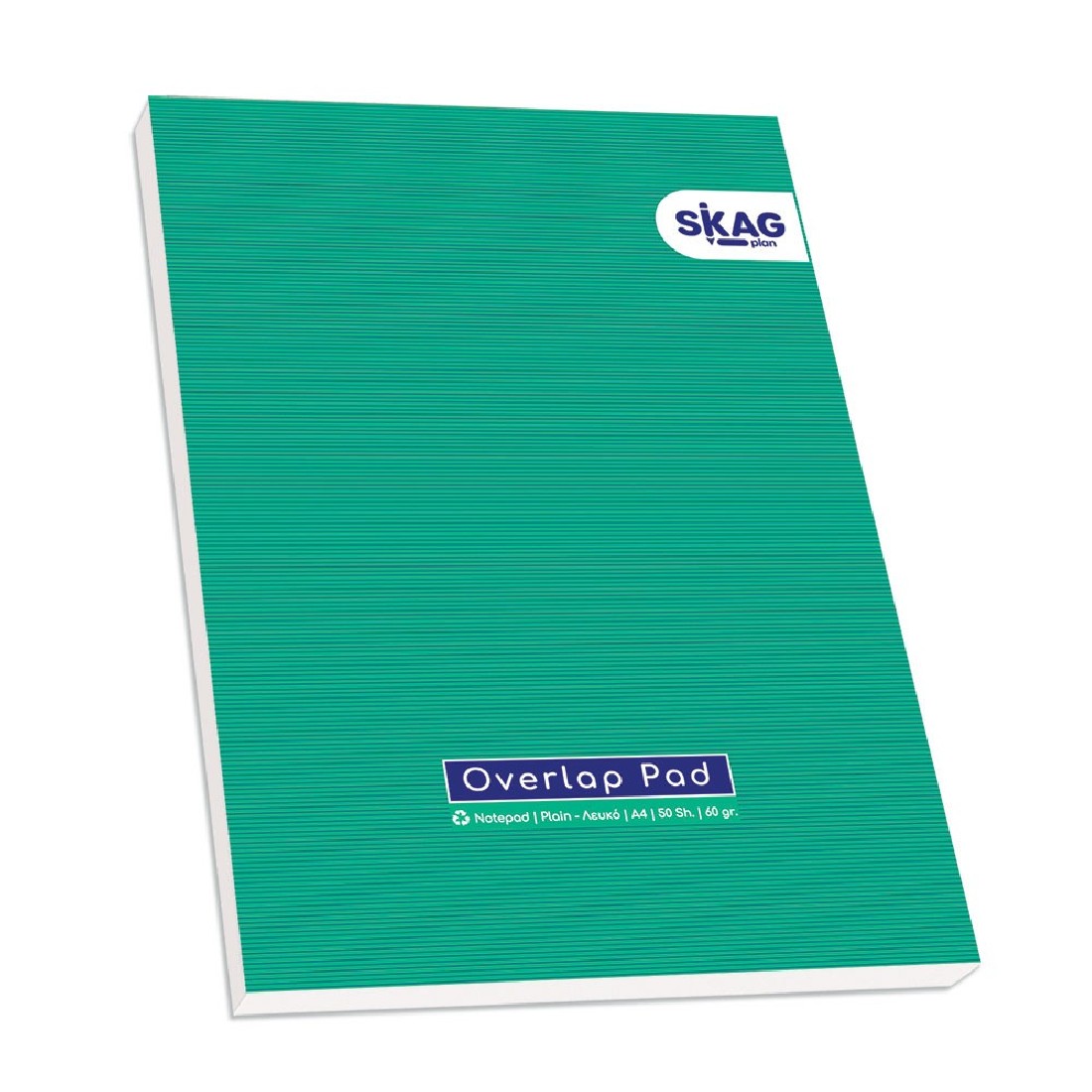 Μπλόκ Λευκό Α4 50 φύλλα Overlap Skag