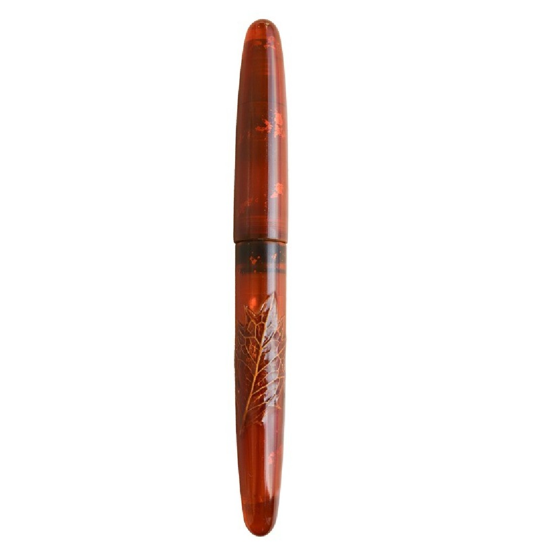 Wancher Tamesukashi Toumei - Kiei Holly Olive fountain pen