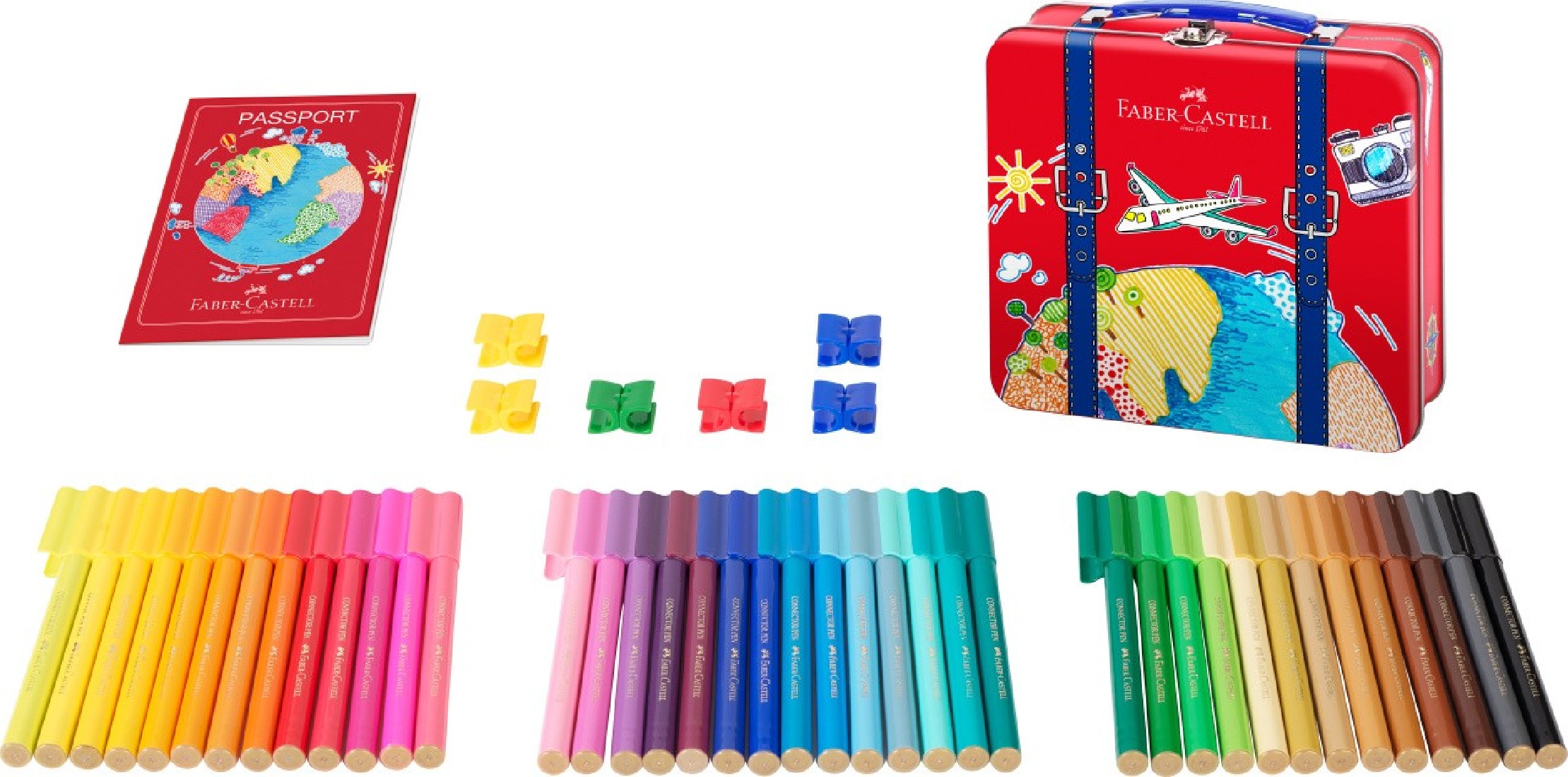 Faber Castell Connector felt tip pen suitcase 155535