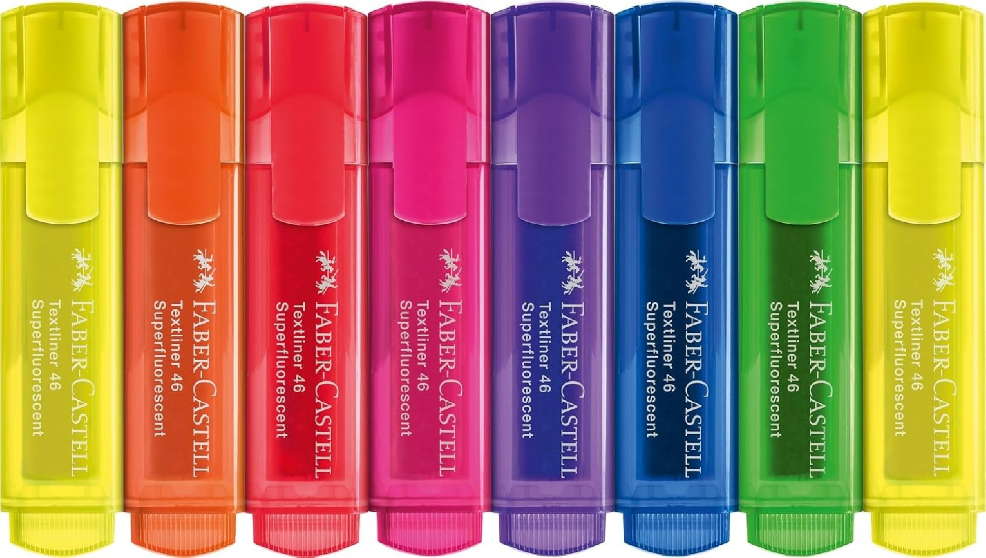 Faber Castell Highlighters, Fluo Colors - Box of 8 - 254648