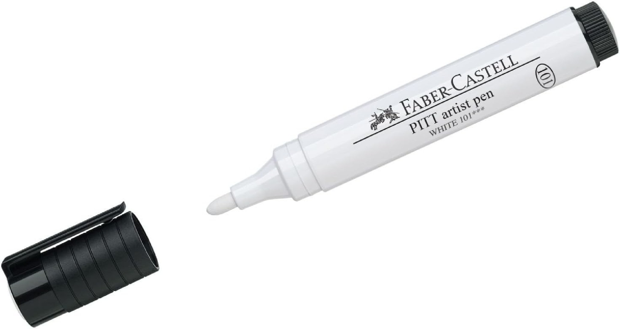 Μαρκαδόρος Pitt Artist Pen White B 101 167601 Faber Castell