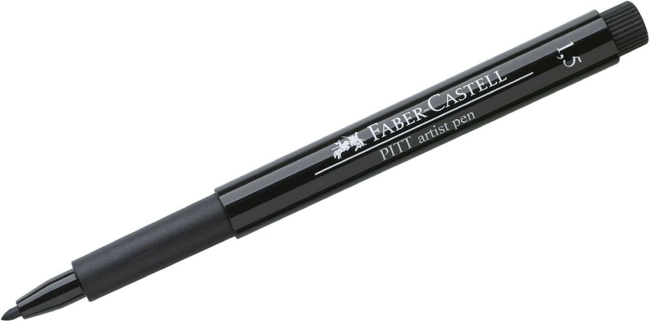 Faber Castell Art & Graphic Pitt Artist Pen Bullet Nib 1.5 India Ink Pen, Black 167890