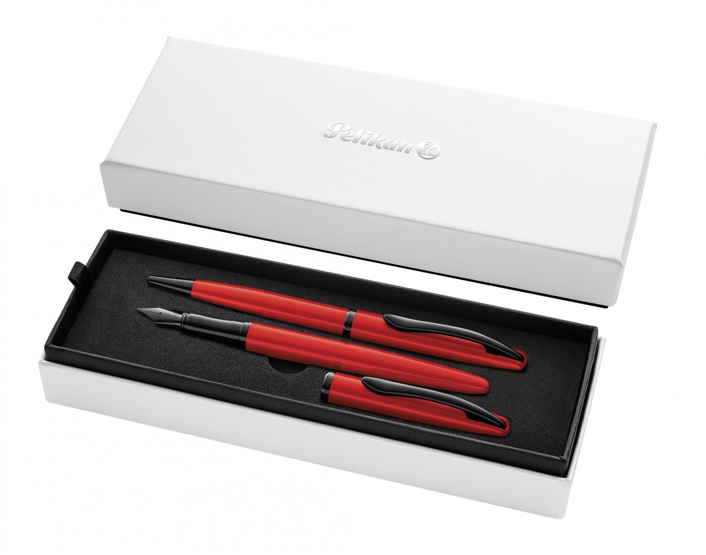 Pelikan Jazz Noble Elegance Metallic Red 826778 Set Ballpen and Fountain Pen