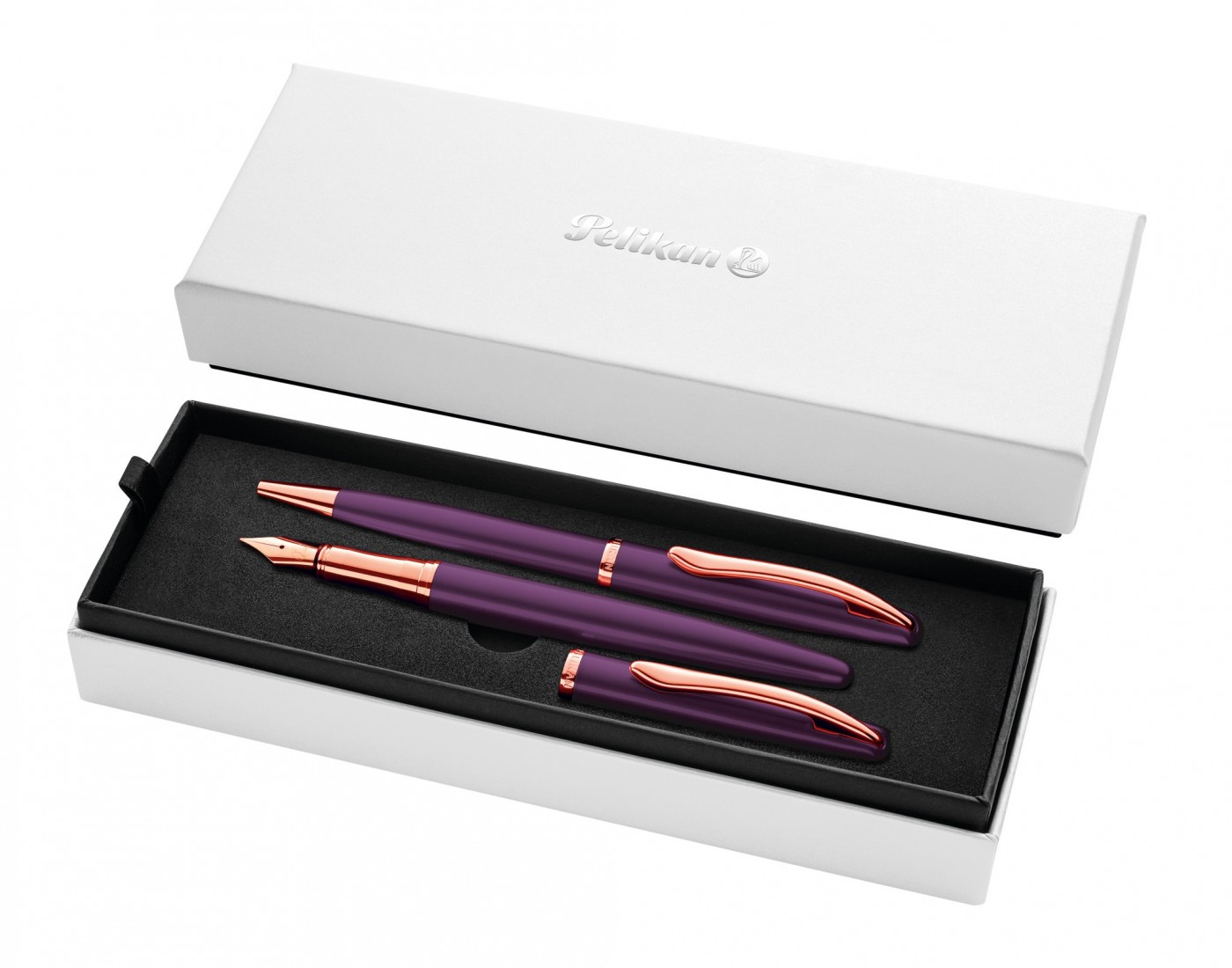Pelikan Jazz Noble Elegance Metallic Viola 826785 Set Ballpen and Fountain Pen