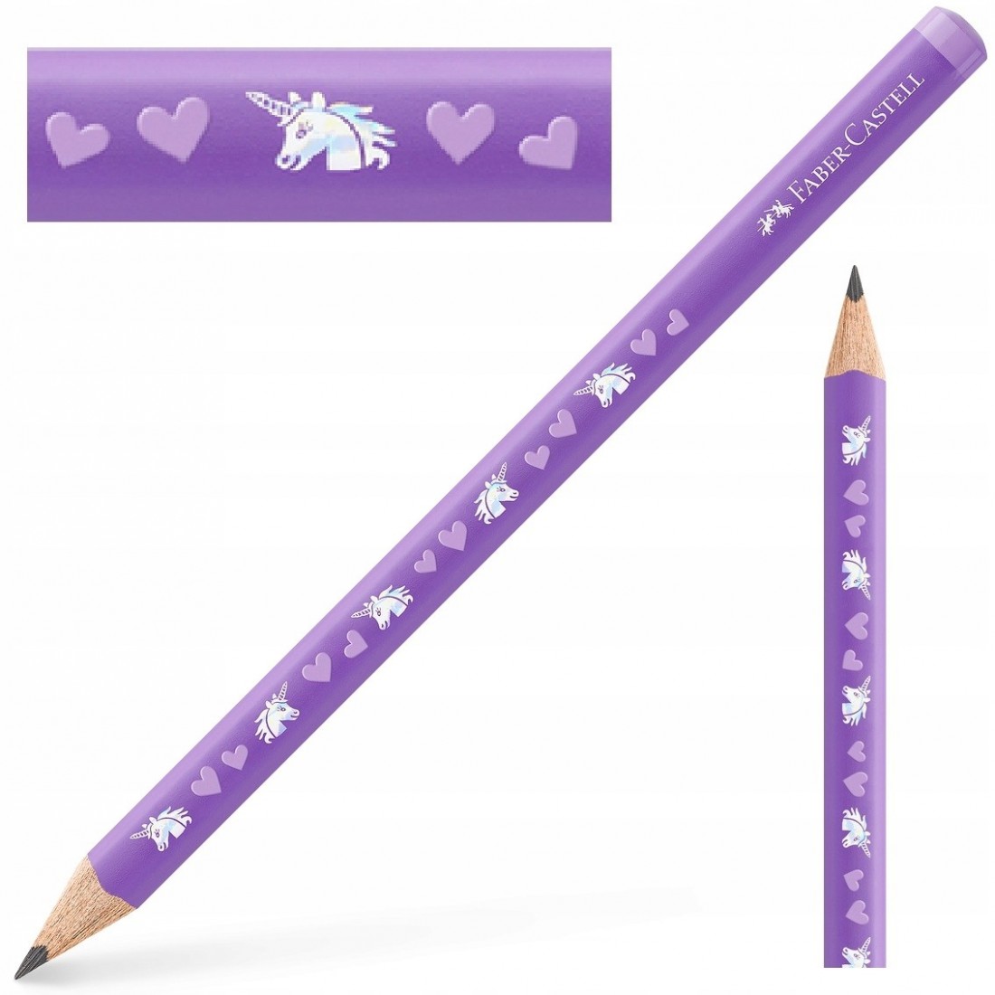 Μολύβι Τριγωνικό Jumbo Μονόκερος 115205 Faber-Castell