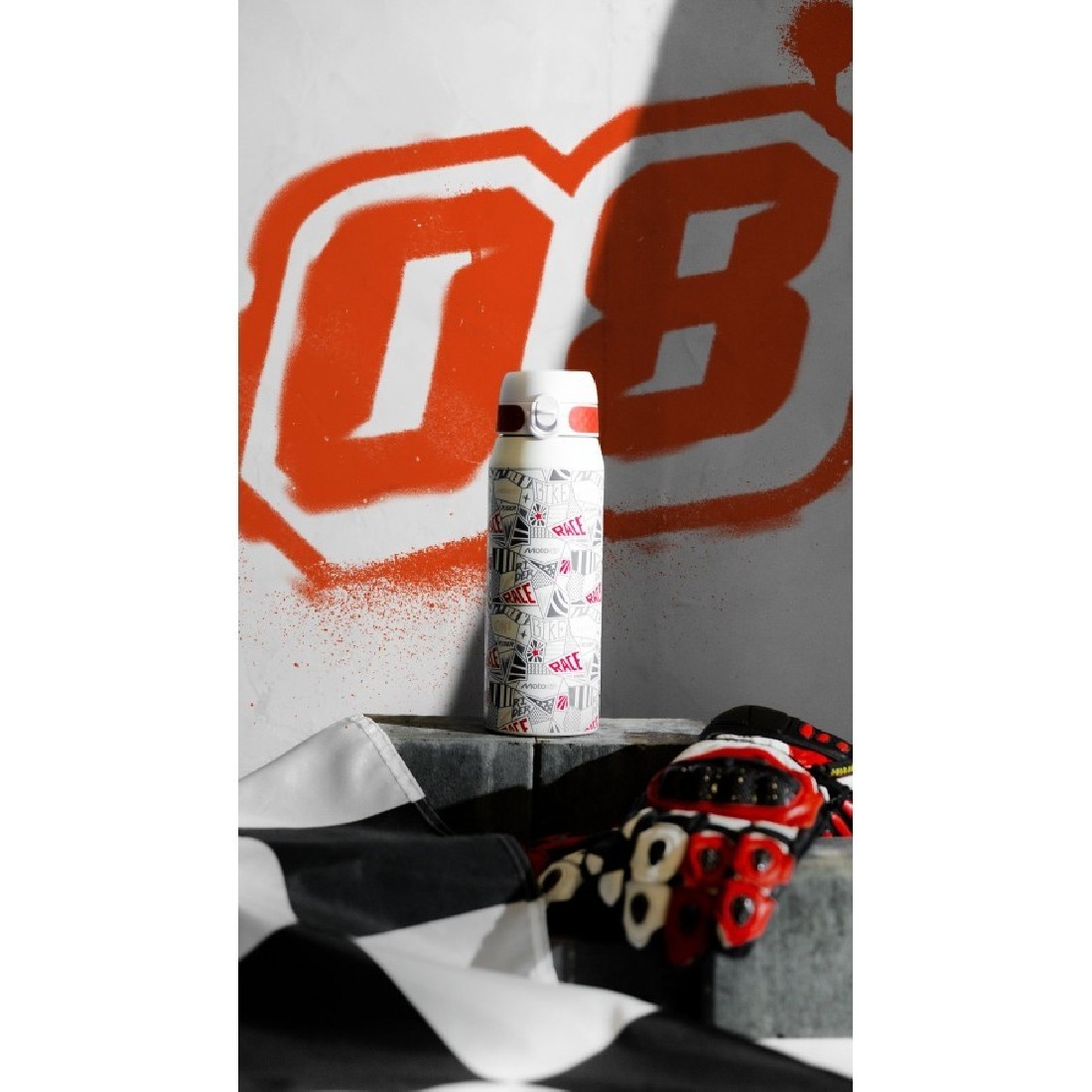 Παγούρι Μεταλλικό Θερμός με καλαμάκι 750ml MotoGP ION8