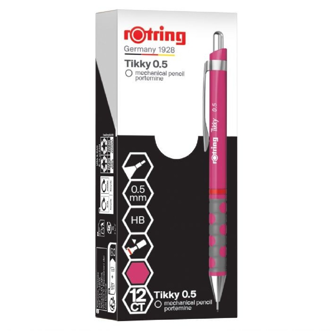 Rotring Tikky 0.7 mm Magenta Mechanical Pencil