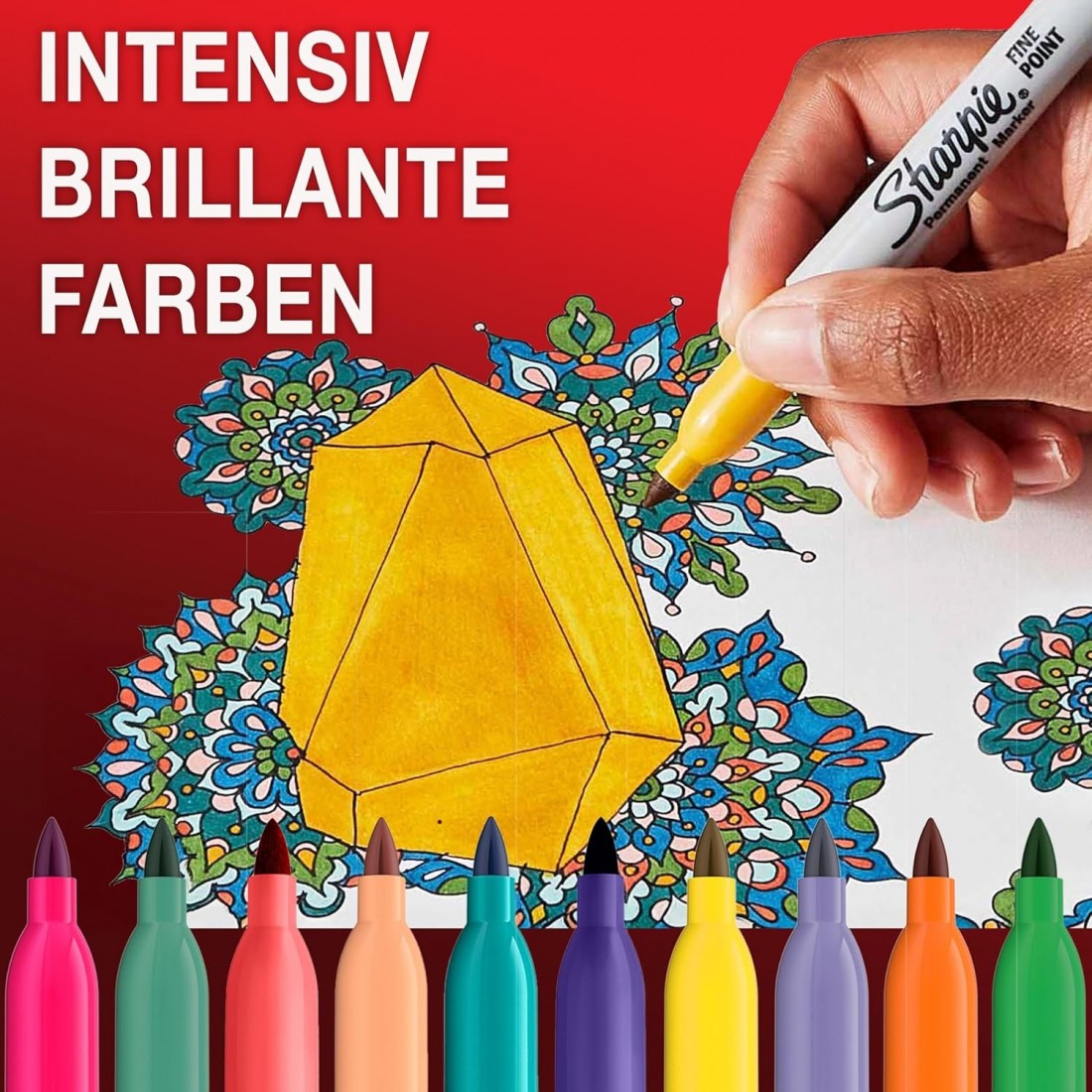 Permanent marker Sharpie Fine Blister 4 colours