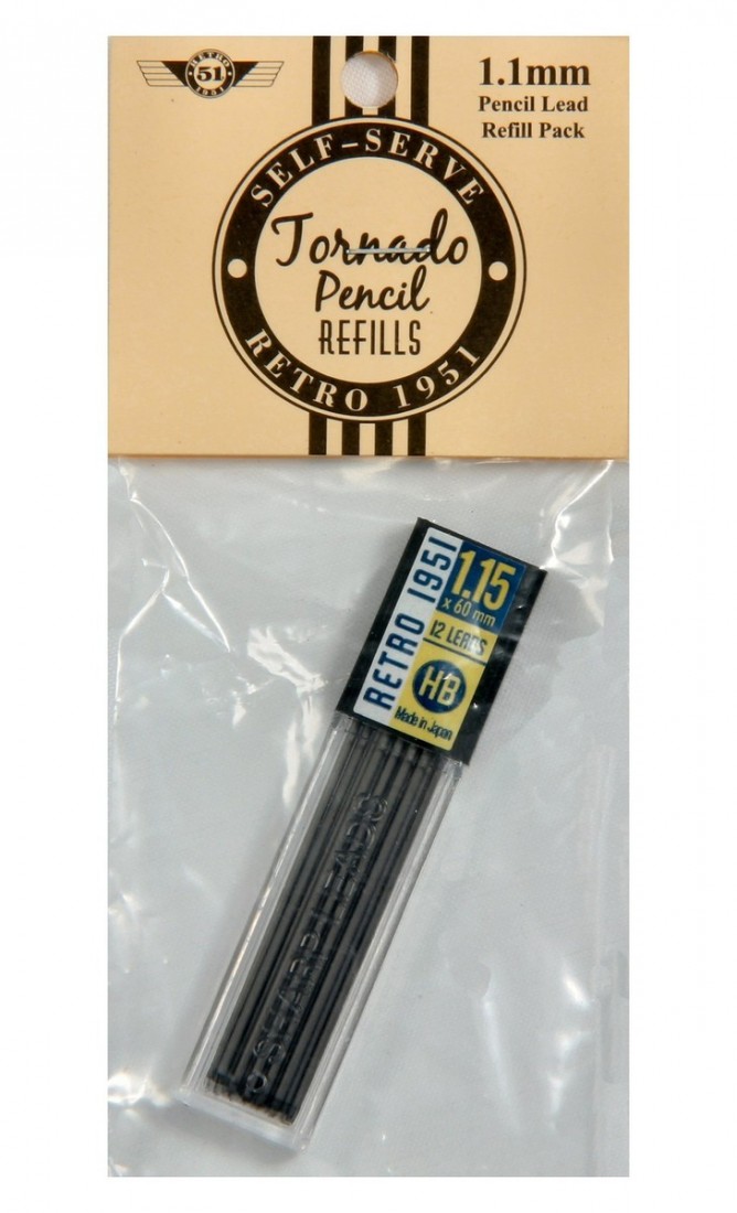 Retro 1951 Tornado Pencil Refills - 1.15 mm Lead - 12 Pack REF22-L