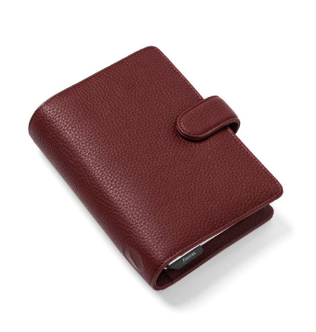 Filofax leather organiser Finsbury Scarlet Red 022395
