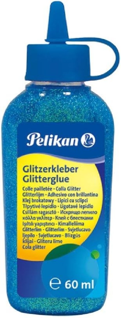 Pelikan glitter glue  60ml turquoise