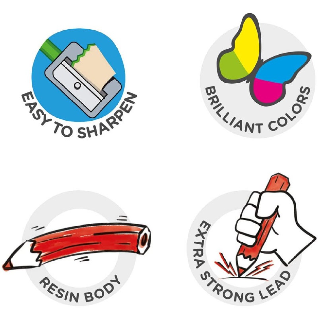 Σετ Ξυλομπογιές Χοντρές Tita Maxi Triangular, 12 χρώματα  Carioca