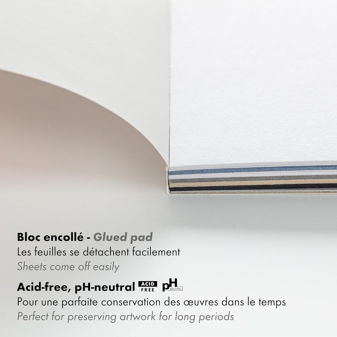 Clairefontaine A4 Paid On mix media 250gr 24sheets (4 colours)   975410