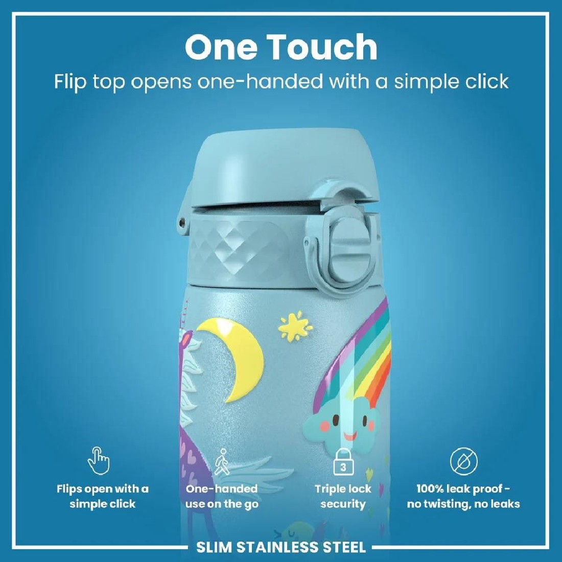 Παγούρι μεταλλικό 600ml Unicorns ION8