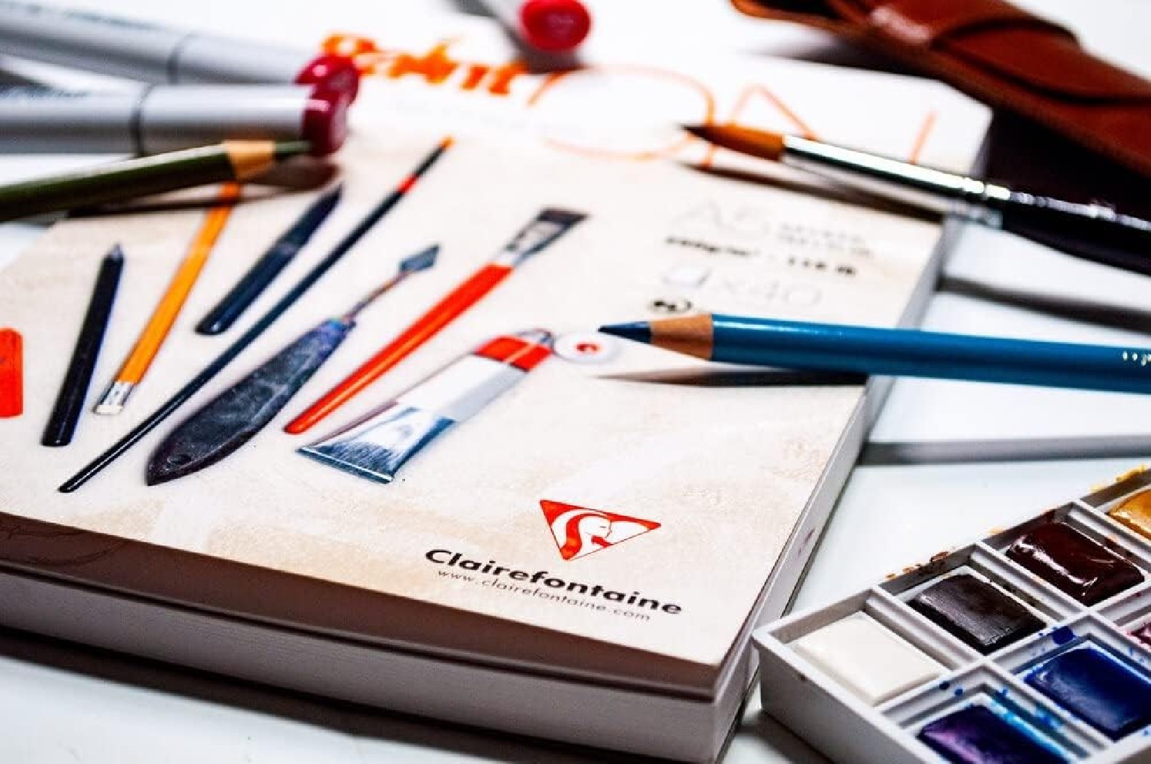 Clairefontaine A4 Paint On mix media 250gr 40sheets 96536C