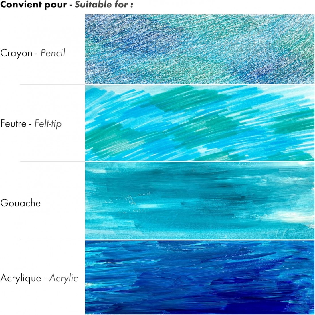 Clairefontaine A4 Paint On mix media 250gr 40sheets 96536C