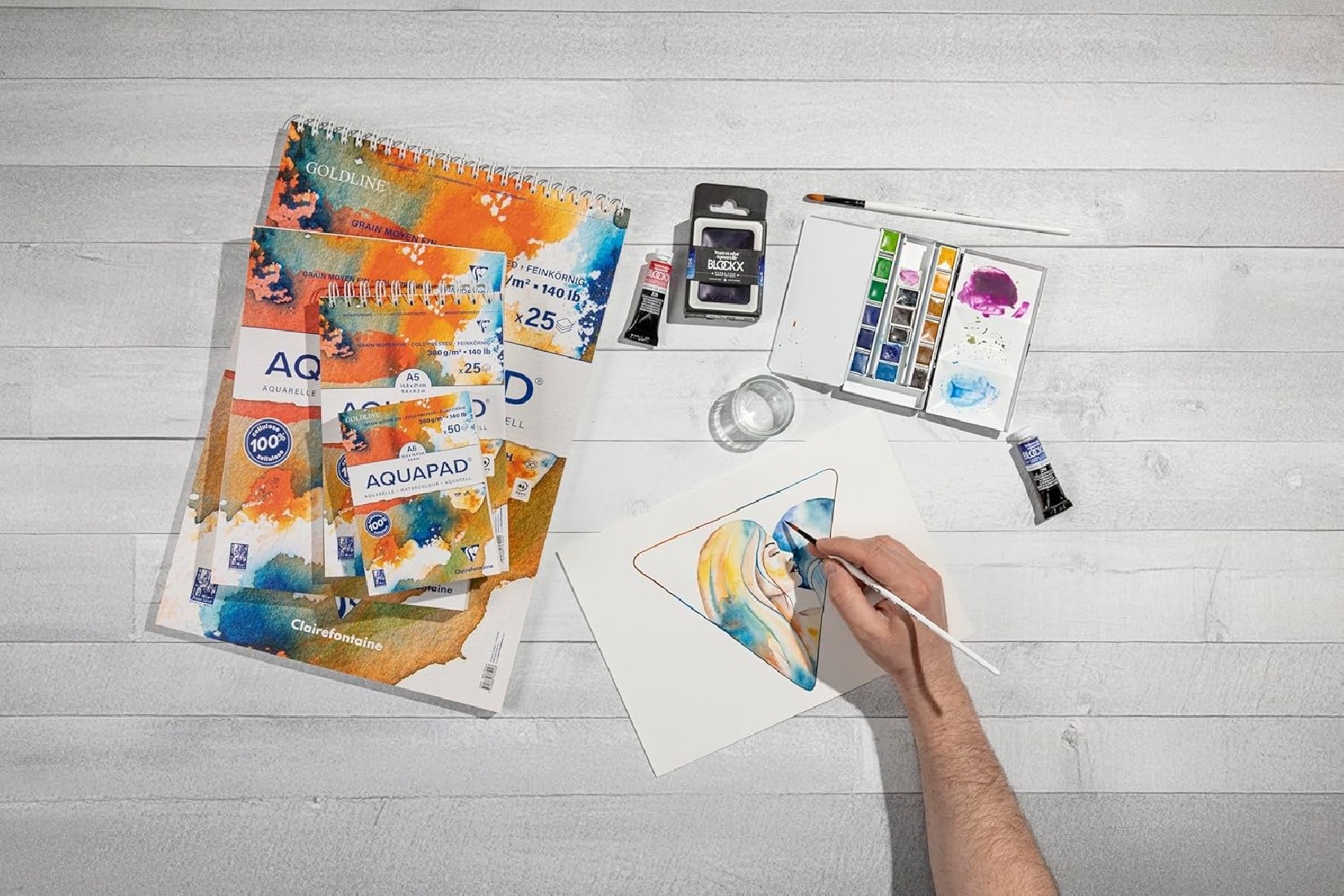 Clairefontaine A3 Aquapad 300gr 30sheets 975722