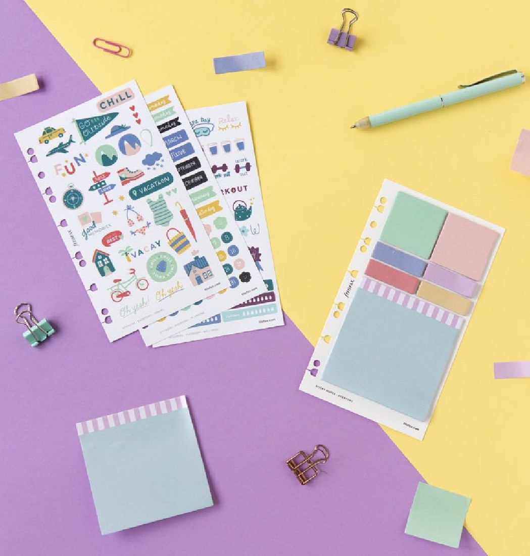 Meadow Blue Everyday Sticky Notes 132968, Filofax