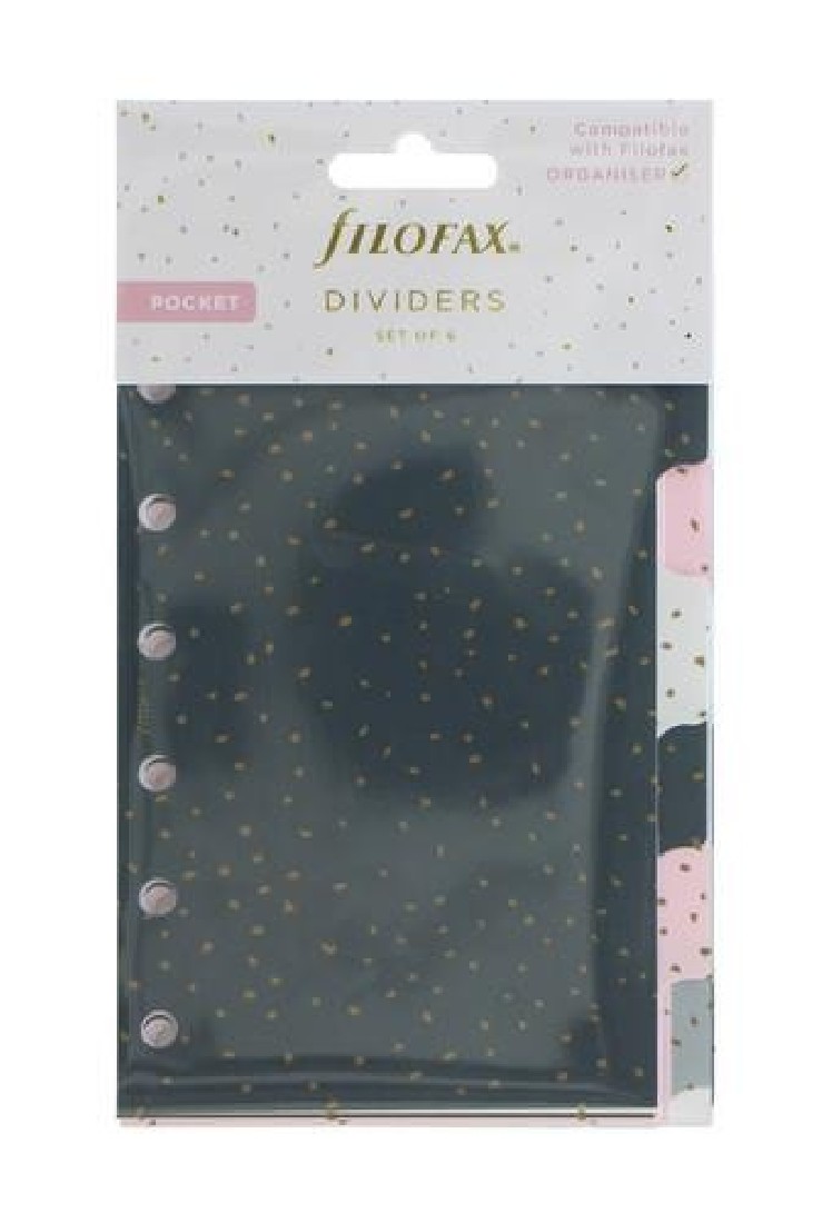 Filofax pocket dividers confetti set of 6 132704