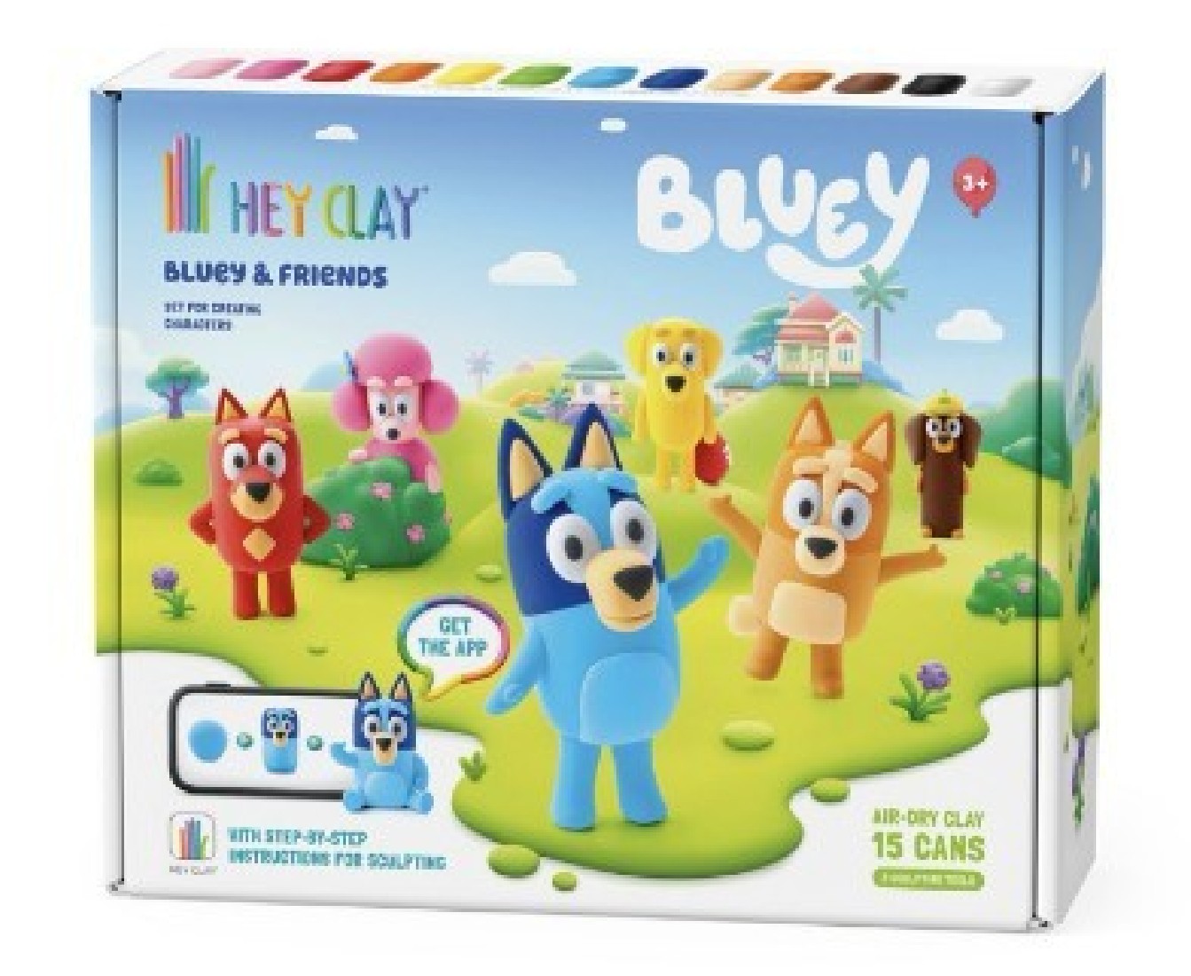 Κατασκευή με πηλό Claymates Bluey & Friends 440080 Hey Clay.