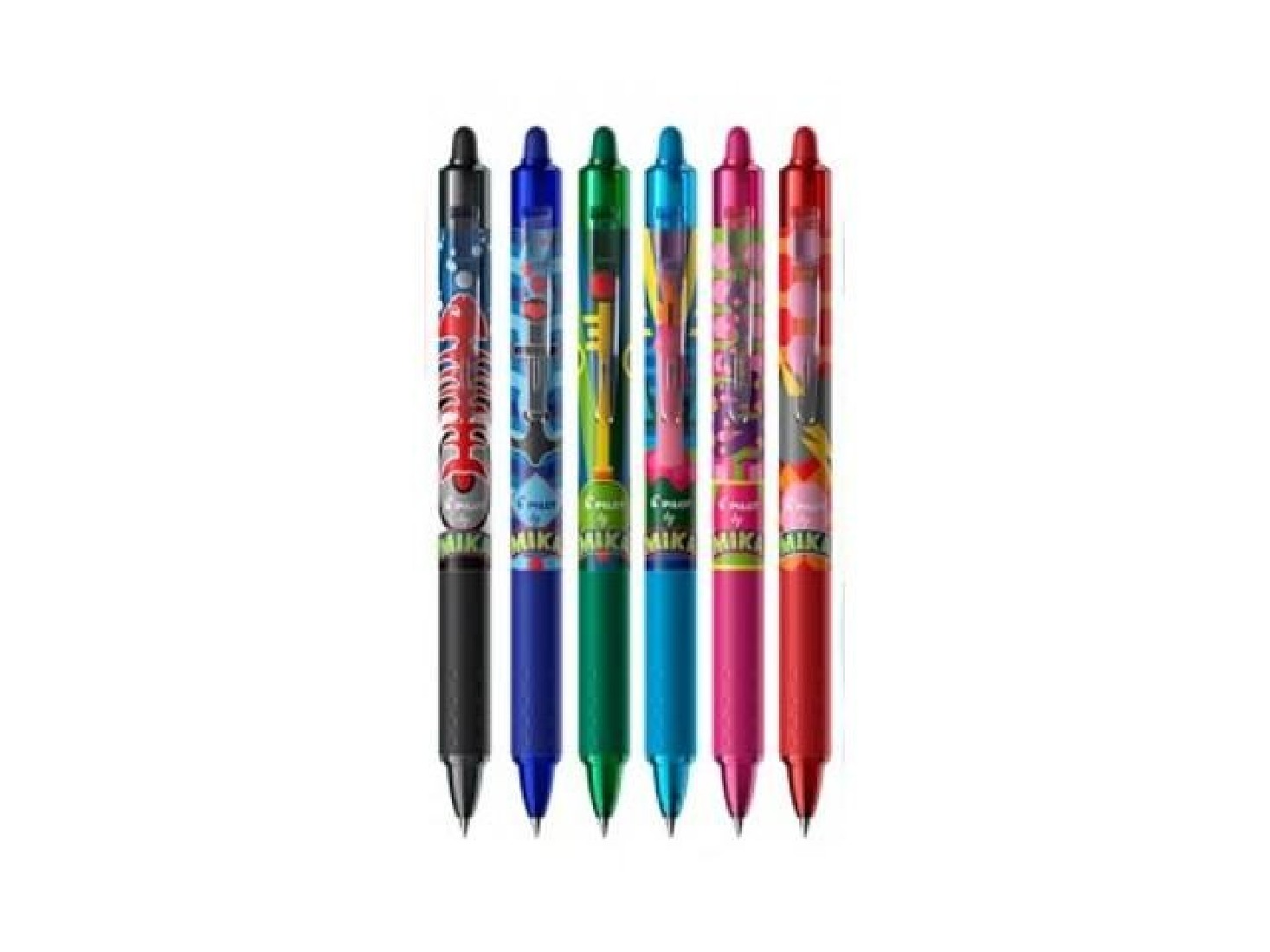 Pilot Frixion Ball  Clicker MIKA 0.7mm Rollerball Pen 6 τμχ (Limited Edition)