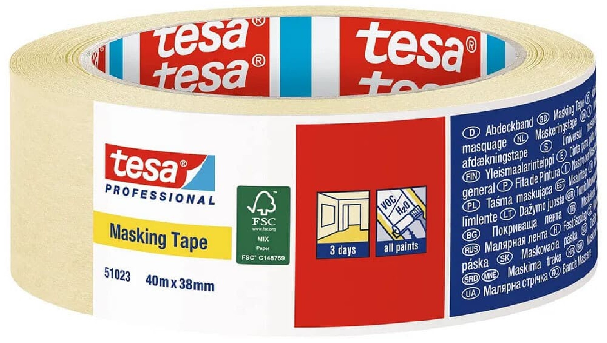 Χαρτοταινία Professional Krepp 40mx38mm Tesa