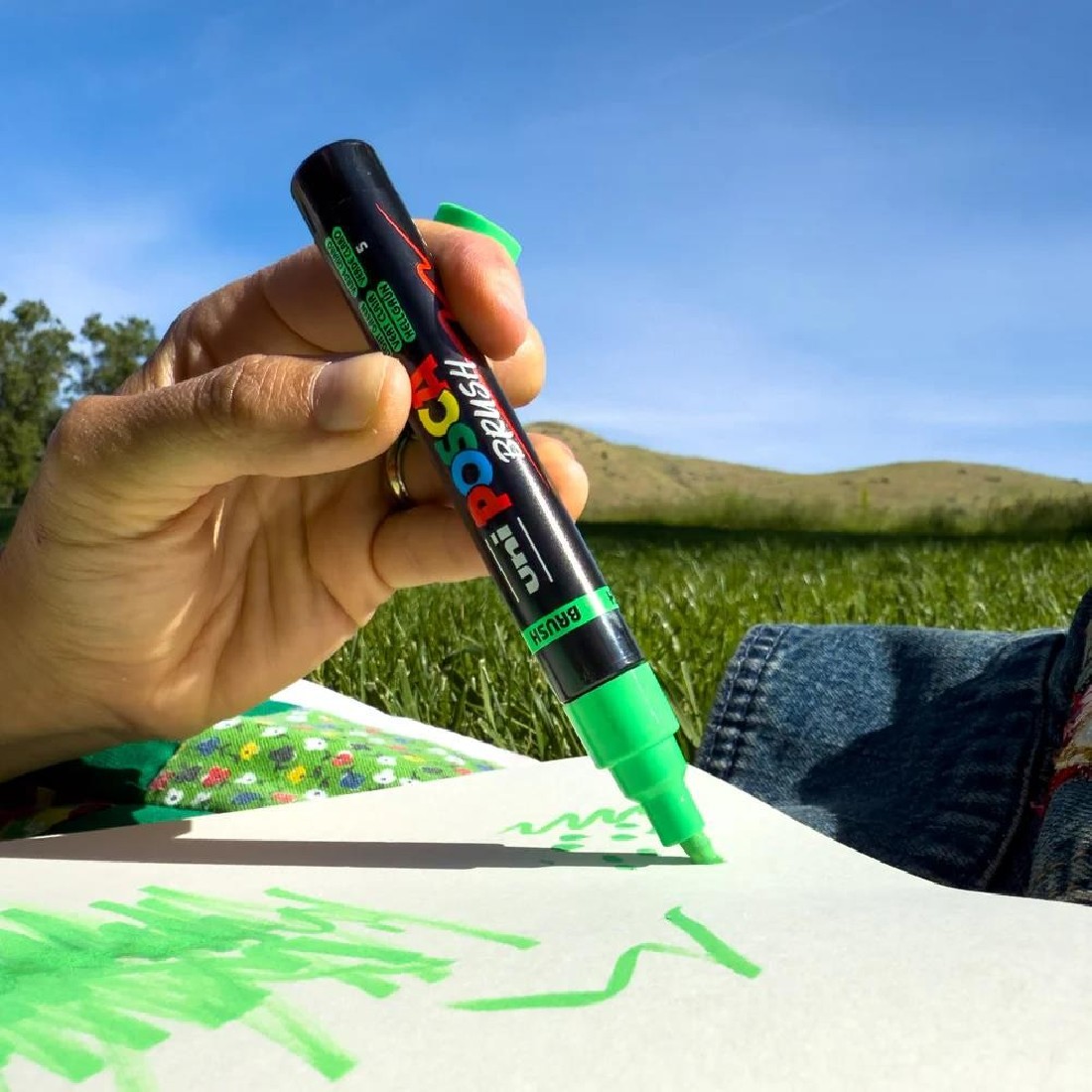 POSCA Set 8 Paint Brsuh Markers PC-5BR