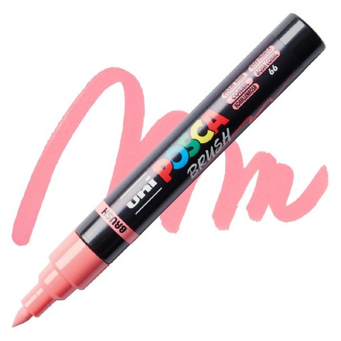 POSCA Μαρκαδόρος  PC-5BR 1-4mm Μύτη Πινέλο - Coral Pink