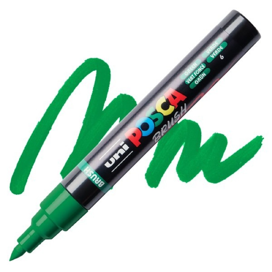 POSCA Μαρκαδόρος  PC-5BR 1-4mm Μύτη Πινέλο - Green
