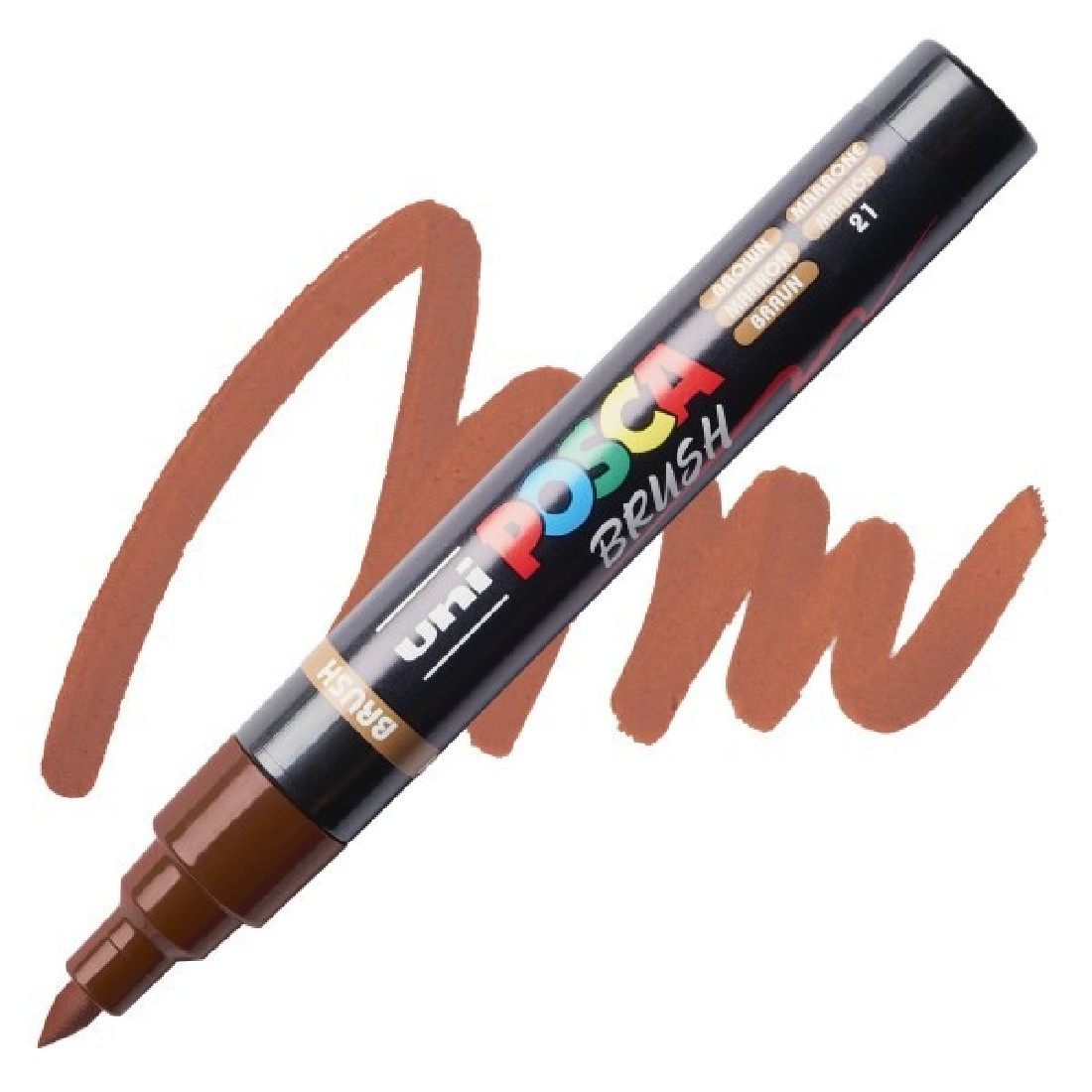 POSCA Μαρκαδόρος  PC-5BR 1-4mm Μύτη Πινέλο - Browh
