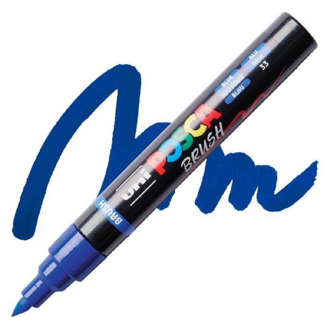 POSCA Μαρκαδόρος  PC-5BR 1-4mm Μύτη Πινέλο -Blue