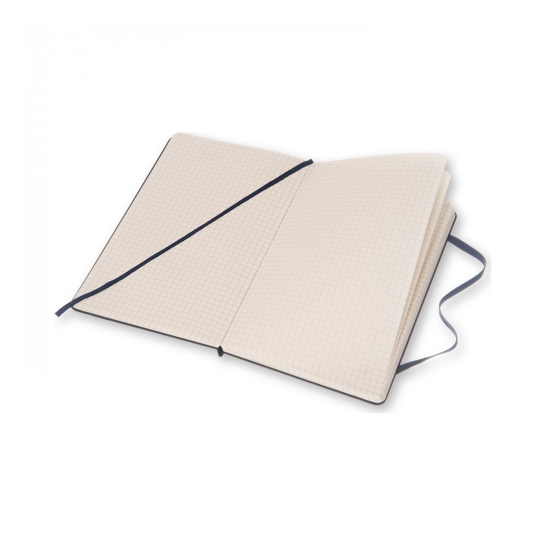 Moleskine notebook squared sapphire blue hard cover large 13x21