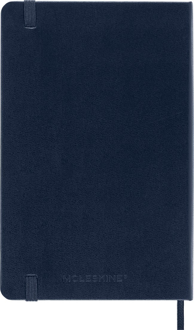Moleskine notebook medium 12x18 ruled sapphire blue hard cover