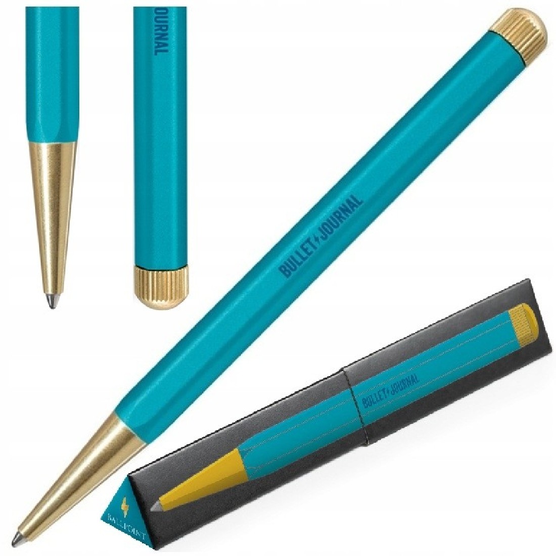 Leuchtturm 1917  Twist Grip No.1 Turquoise, Gel ballpoint with Black Ink,  Bullet Journal Edition