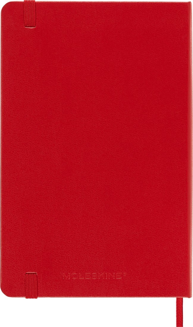 Moleskine notebook medium 12x18 ruled scarlet red hard cover