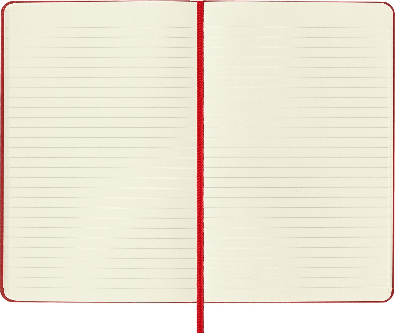 Moleskine notebook medium 12x18 ruled scarlet red hard cover