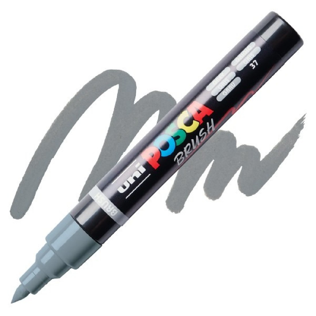POSCA Μαρκαδόρος  PC-5BR 1-4mm Μύτη Πινέλο - Grey