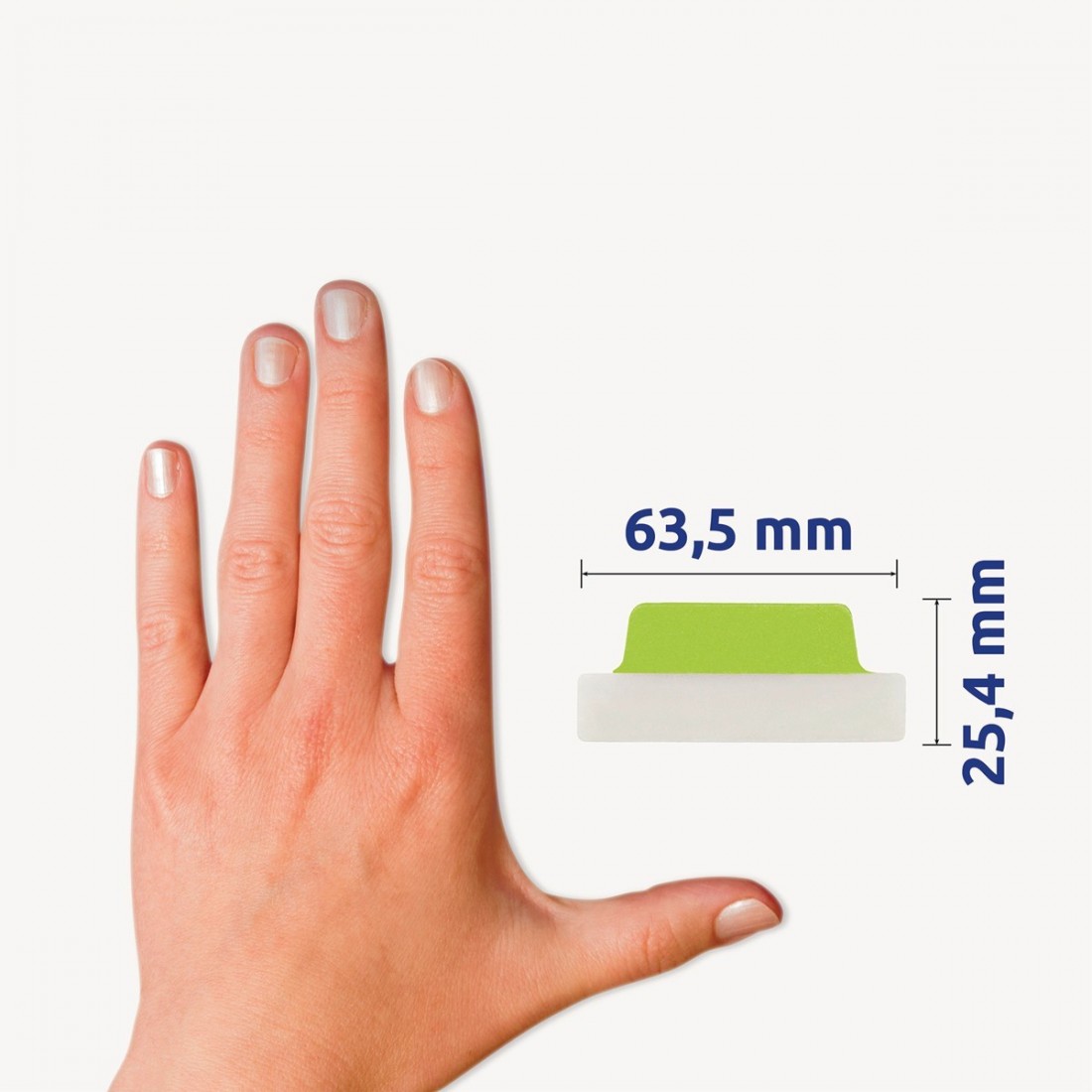 Αυτοκόλλητοι Επανατοποθετούμενοι  Σελιδοδείκτες Διαφανές-Λευκό 24τμχ 63.5χ25,4 74789 Avery