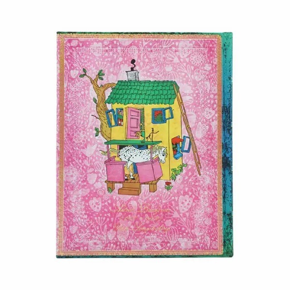 Paperblanks notebook ultra 18x23 Pippi Longstocking story by Astrid Lindgren, hard cover ruled