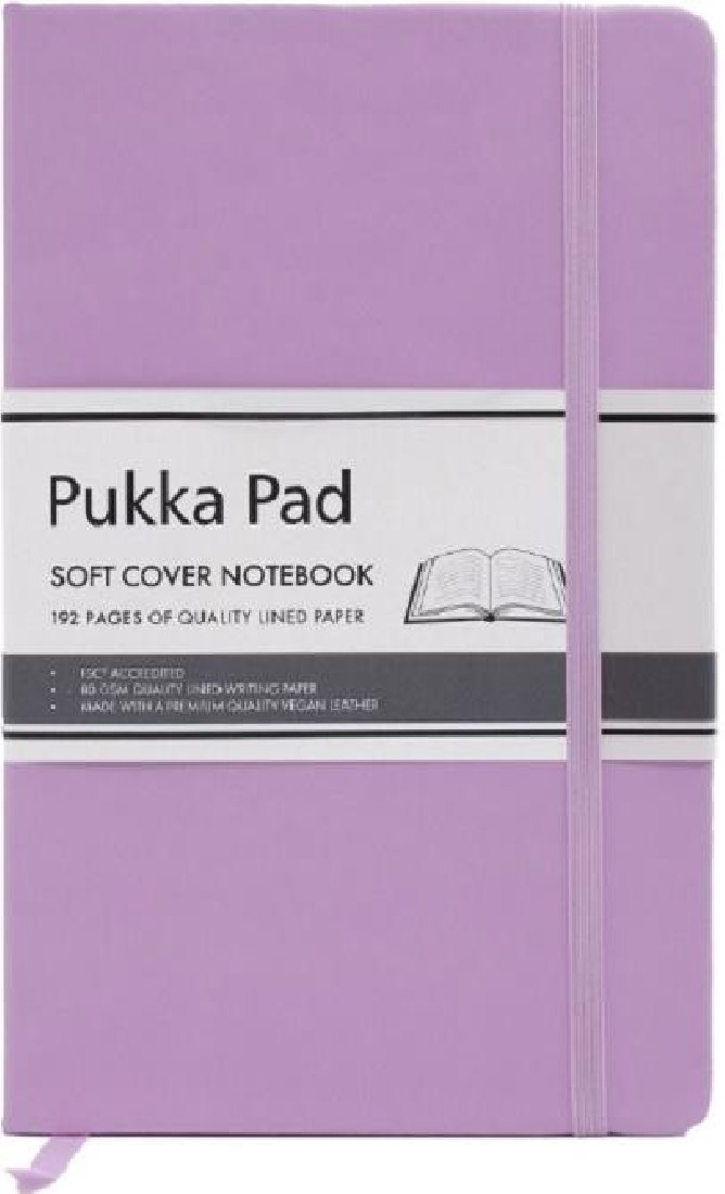 Pukka Pad Medium Soft Cover Notebook Lilac A5  80gr 7751