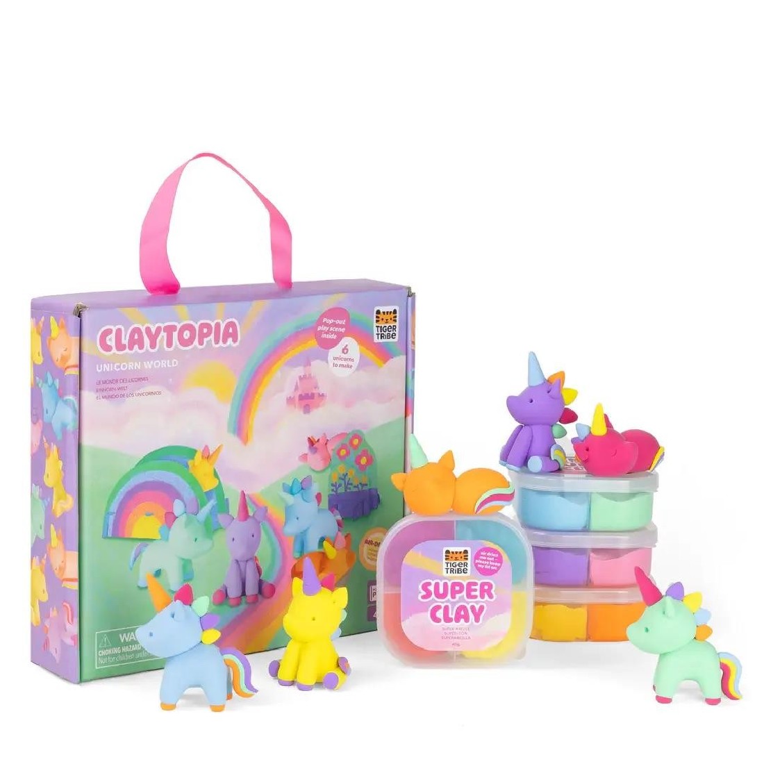 Σετ δραστηριοτήτων - Claytopia Unicorn World 20219 Tiger Tribe