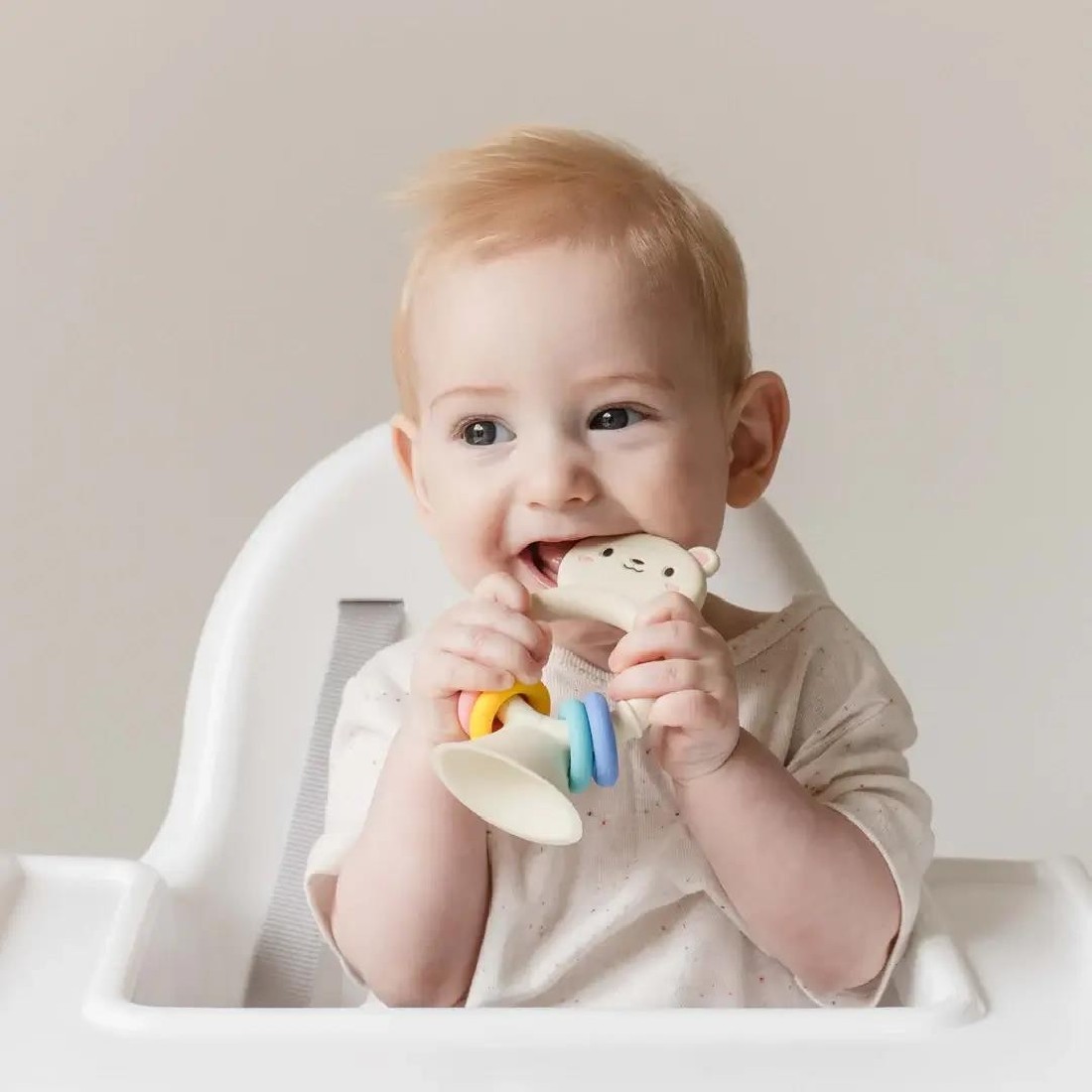 Βρεφική κουδουνίστρα High Chair Buddy – Silicone Bear 20325 Tiger Tribe