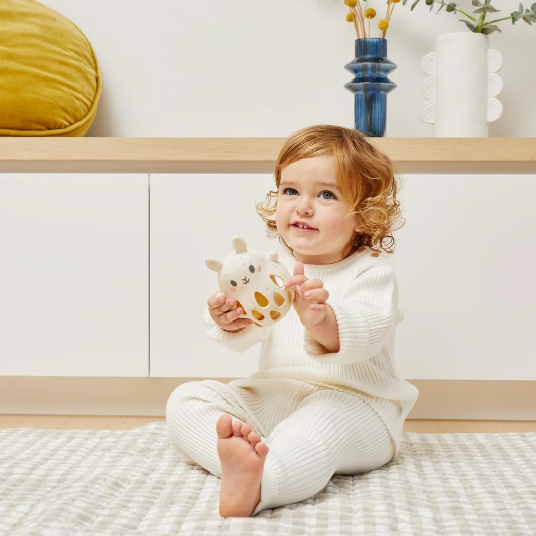 Κουδουνίστρα σιλικόνης Bunny 20306 Tiger Tribe