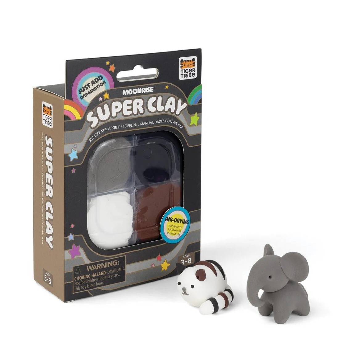 Σετ με πηλό Super clay Moonrise Neutrals 94226 Tiger Tribe