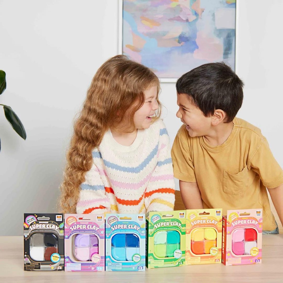 Σετ με πηλό Super clay Sunrise Yellow+Orange 94221 Tiger Tribe