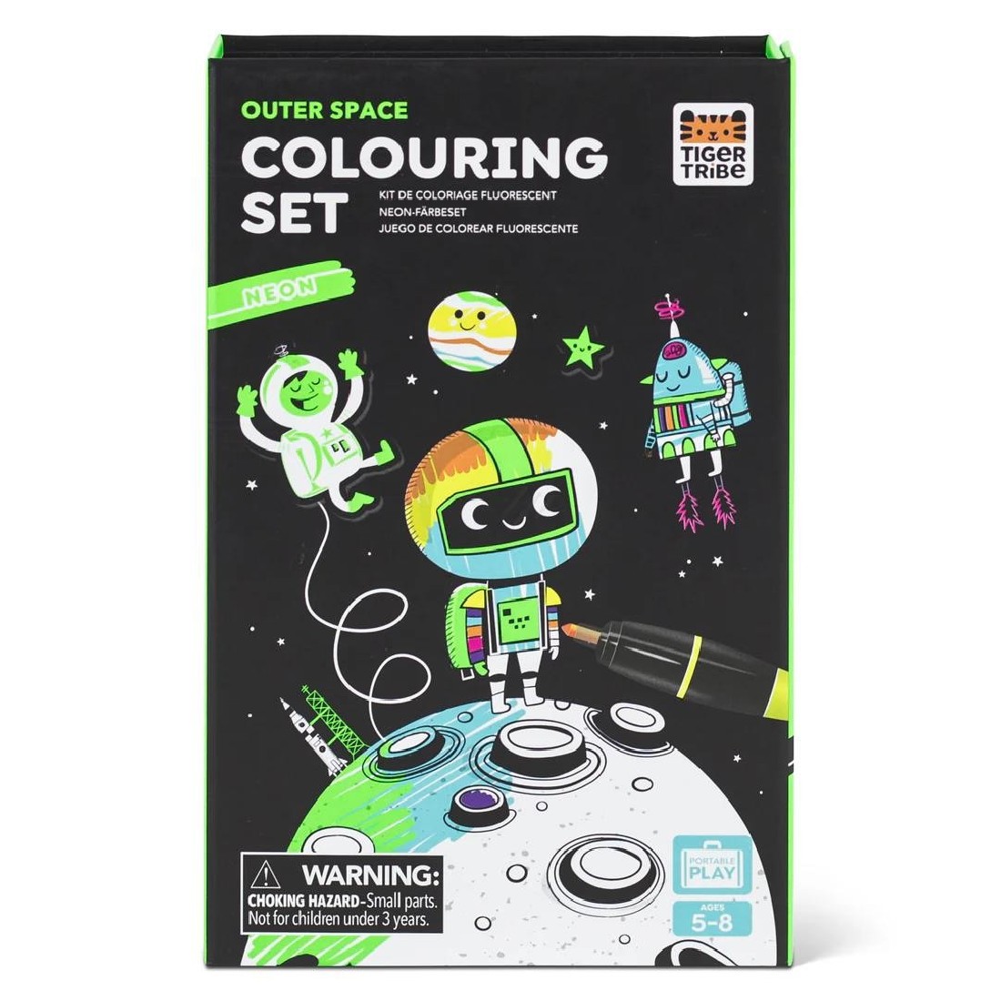 ΣΕΤ ΔΡΑΣΤΗΡΙΟΤΗΤΩΝ – Neon Colouring Set Outer Space 20211 Tiger Tribe